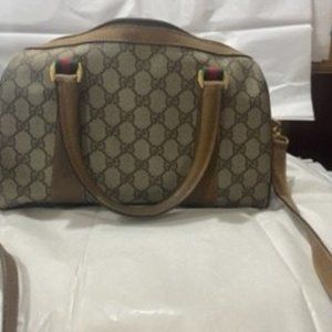 GUCCI GG Pattern Sherry Hand Bag